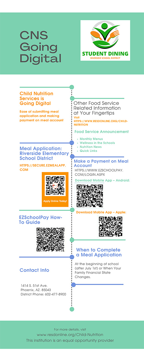 Child Nutrition Services is going digital flyer