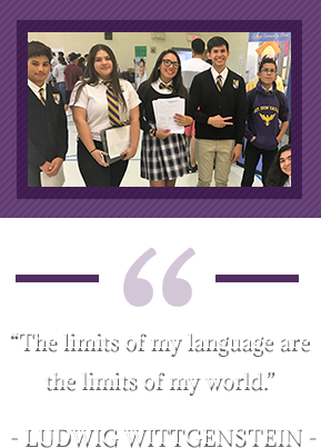 “The limits of my language are the limits of my world.” – Ludwig Wittgenstein. Group of MIT students